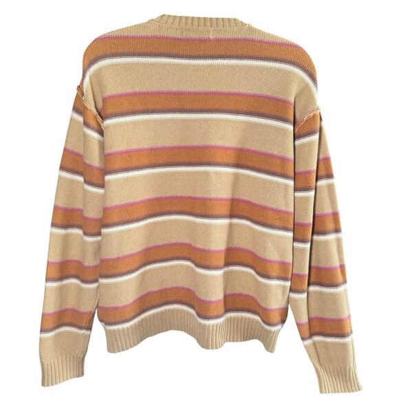 RSQ Womenβs Stripe Oversized Crewneck Sweater Size Mβ - Picture 3 of 7